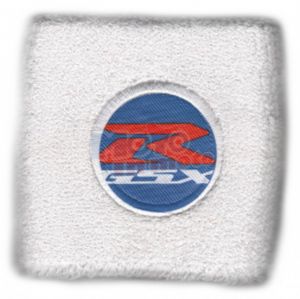 Polsino GSX-R logo bianco su azzurro grande