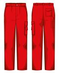 Pantalone Empoli Gabardina Cotone Rosso 