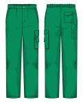 Pantalone Empoli Gabardina Cotone Verde prato 