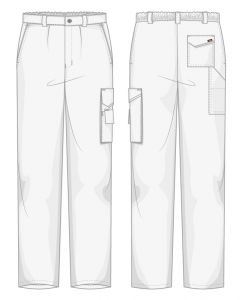 Pantalone Empoli Fustagno Bianco 