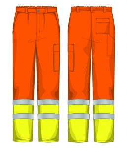 Pantalone alta visibilità Arancio / Giallo Monza