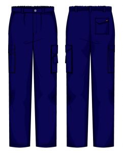 Pantalone Vinci Gabardina 65/35 Blu 