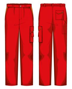 Pantalone Firenze Massaua Rosso / Arancio