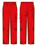 Pantalone Firenze Massaua Rosso / Kaki