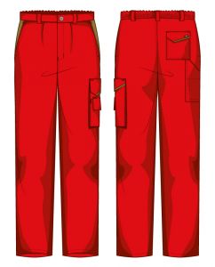 Pantalone Firenze Massaua Rosso / Kaki