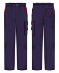 Pantalone Firenze Massaua Blu / Rosso