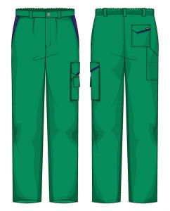 Pantalone Firenze Massaua Verde prato / Azzurro