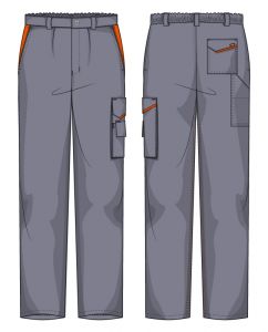 Pantalone Firenze Massaua Grigio / Arancio