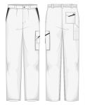 Pantalone Firenze Fustagno Bianco / Nero