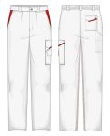 Pantalone Firenze Fustagno Bianco / Rosso