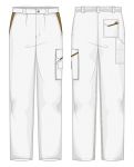 Pantalone Firenze Fustagno Bianco / Kaki