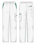 Pantalone Firenze Fustagno Bianco / Verde Prato