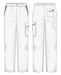 Pantalone Firenze Fustagno Bianco / Grigio
