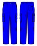 Pantalone Prato Fustagno Azzurro / Blu