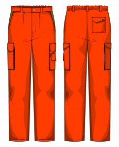 Pantalone Prato Fustagno Arancio / Kaki