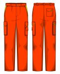 Pantalone Prato Fustagno Arancio / Giallo