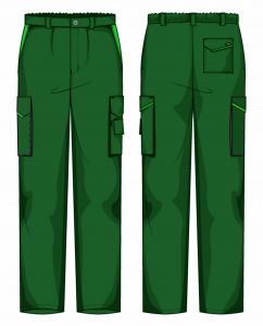 Pantalone Prato Fustagno Verde bottiglia / Verde prato