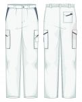 Pantalone Prato Massaua Bianco / Grigio