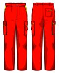 Pantalone Prato Massaua Rosso / Giallo
