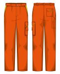 Pantalone Firenze Fustagno Arancio / Giallo