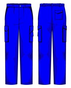 Pantalone Prato Gabardina 65/35 Azzurro / Blu