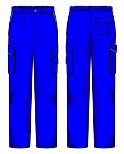 Pantalone Prato Gabardina 65/35 Azzurro / Celeste