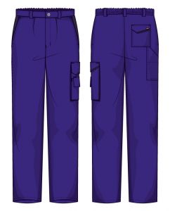 Pantalone Firenze Gabardina 65/35 Azzurro / Blu