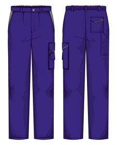 Pantalone Firenze Gabardina 65/35 Azzurro / Grigio