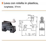FINE CORSA ERSCE MOD. M3-13 leva con rotella L. 37.0mm contatti 1NO+1NC 230V 10A