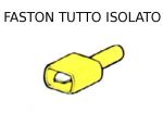 TERMINALE FASTON GIALLO MASCHIO mm 6.3 TUTTO ISOLATO conf. pz.  50 (-------)