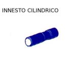 TERMINALE SPINA BLU FEMMINA mm4 cilindrica conf. pz. 100 (07-5540)