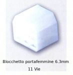 CONNETTORE PORTAFEMMINE 11 VIE SERIE 250 per faston con dentino6.3mm (07.2833)
