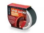 STOP SMOKE! NASTRO ADESIVO IN ALLUMINIO NERO 25mm
