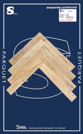 ROVERE SPINA TAGLIO A 90° RUSTIC LAMPARQUET CLASSIC 10x70x500-600 mm   