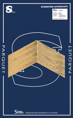 ROVERE SPINA TAGLIO A 60° NATURE LAMPARQUET CLASSIC 10-11x70x500-600 mm
