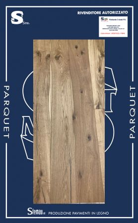 ROVERE IMPORT CDE LISTONE MAXI PU VERNICIATO NATURALE SPAZZOLATO A OLIO UV 14/3x190x1900 mm