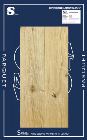 ROVERE RUSTIC ◼ LAMPARQUET MAXI SUPERIOR PRELEVIGATO 15x160-200x800-2500 mm