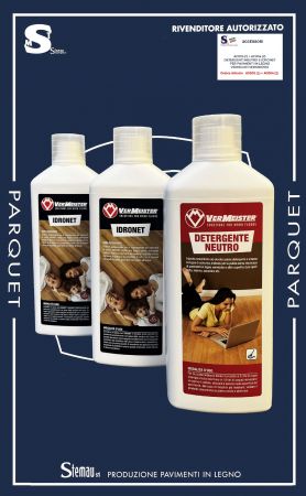 DETERGENTI NEUTRO E IDRONET PER PAVIMENTI IN LEGNO VERNICIATI VERMEISTER