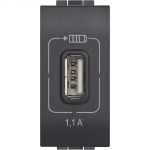 LL - USB CHARGER 1,1A ANTHRACITE