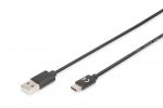 CAVO USB 2.0 TIPO C 1MT 3A 480MB NERO