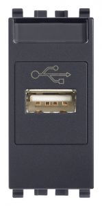 PRESA USB GRIGIO