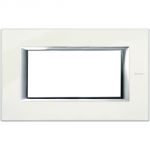 AXOLUTE - PLACCA 4P BIANCO LIMOGES
