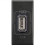 AXOLUTE - USB CHARGER 1,1A ANTHRACITE
