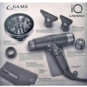 GAMA PHON IQ LITE MAX ASCIUGACAPELLI NERO