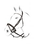 Briglia Equestro c/noseband mod. clincher completa di redini