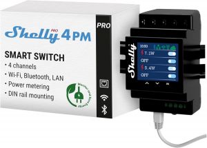 Shelly Pro 4PM, Relè a 4 canali Wi-Fi