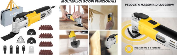 ENVENTOR Utensile Multifunzione Oscillante 300W