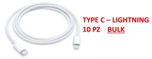 APPLE CAVO TYPE-C  LIGHTNING 2 M (BULK) 10 PEZZI