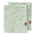 Swaddle set mussola bio 60x70 cm