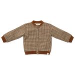 Cardigan Green check Brown/green